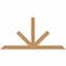 Ekena Millwork Saratoga Timber Gable Bracket, Western Red Cedar, 60"W x 30"H x 3 1/2"D x 3 1/2"F, 12/12 Pitch GBW060X30X0404SAR00SWR - alternate 1